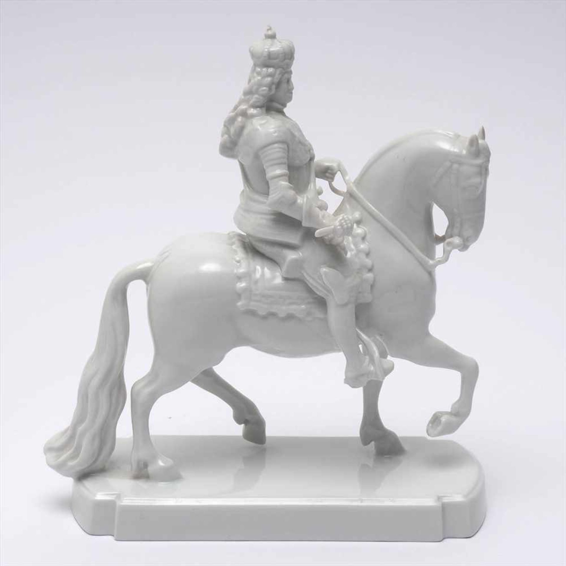Figurine, Rosenthal, 50er JahreKurfürst Johann Wilhelm von Pfalz-Neuburg zu Pferde. Nach einem - Bild 2 aus 5