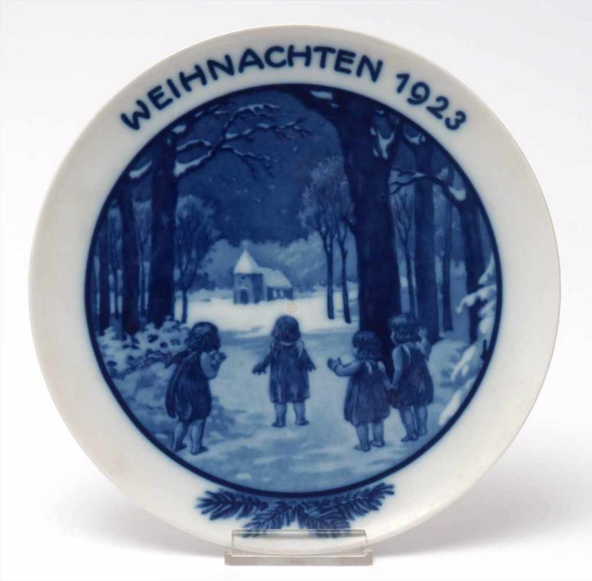 Fünf Weihnachtsteller, RosenthalJahrgänge 1923 (Ernst Höfer), 1924 (Theodor Kärner), 1926 (Schmuz- - Bild 7 aus 8