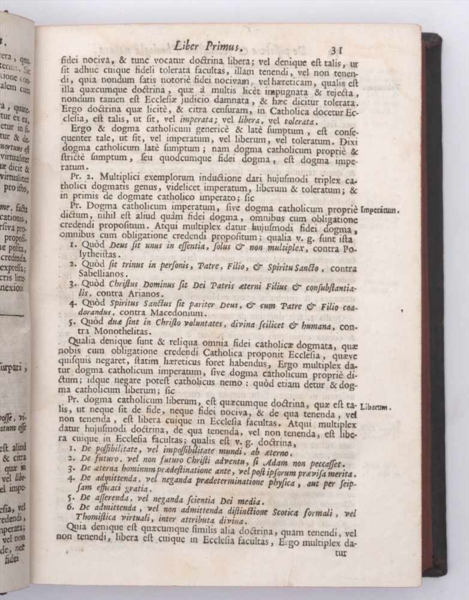 Antoine, Gabriele: Theologia moralis universaVenedig, 1772, drei Teile in einem Band. Ledereinband - Bild 3 aus 6
