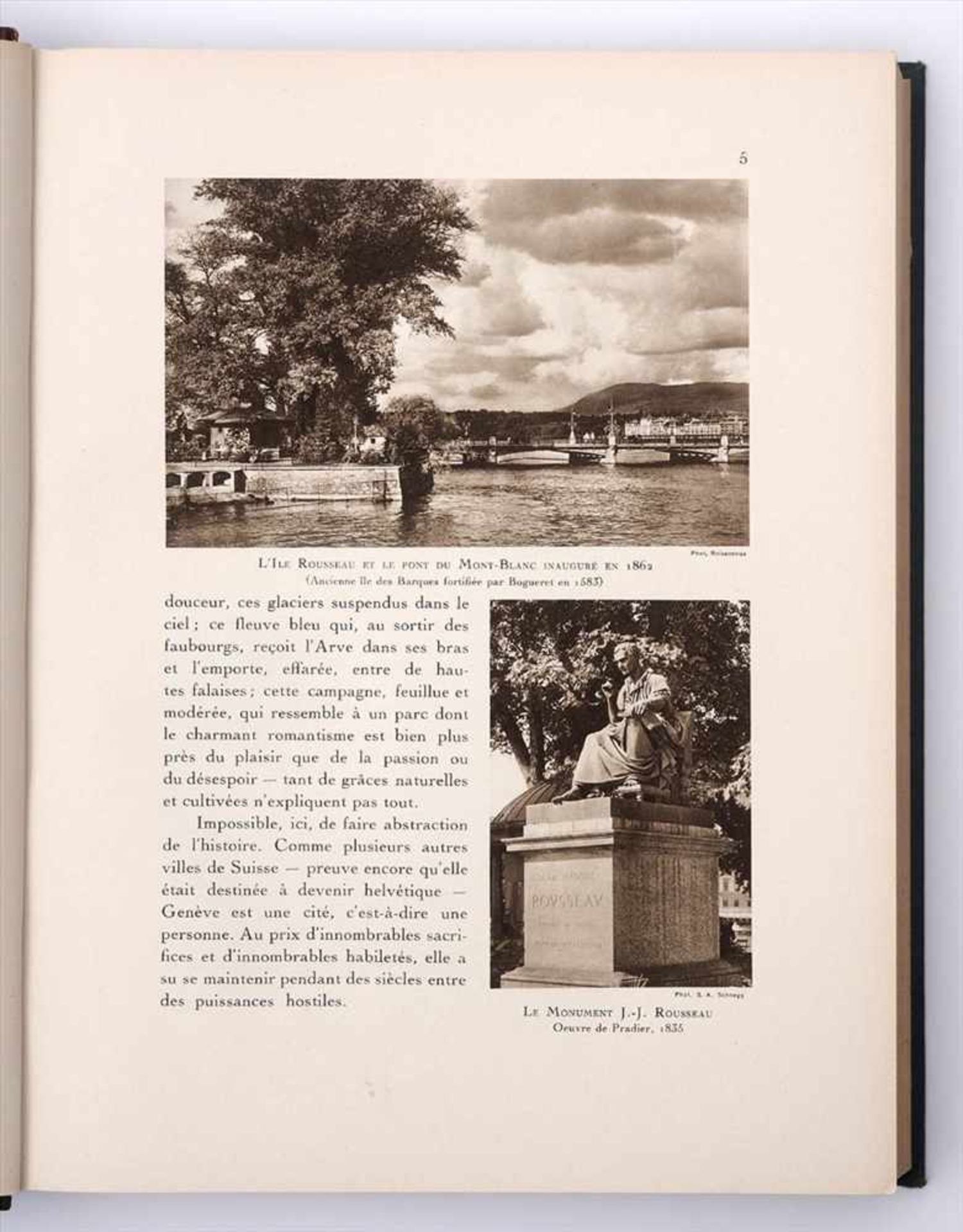 Vier div. Kunstbände"1001 Schweizer Bild", Genf 1926 (zwei Exemplare, Deutsch und Französisch); - Bild 6 aus 10