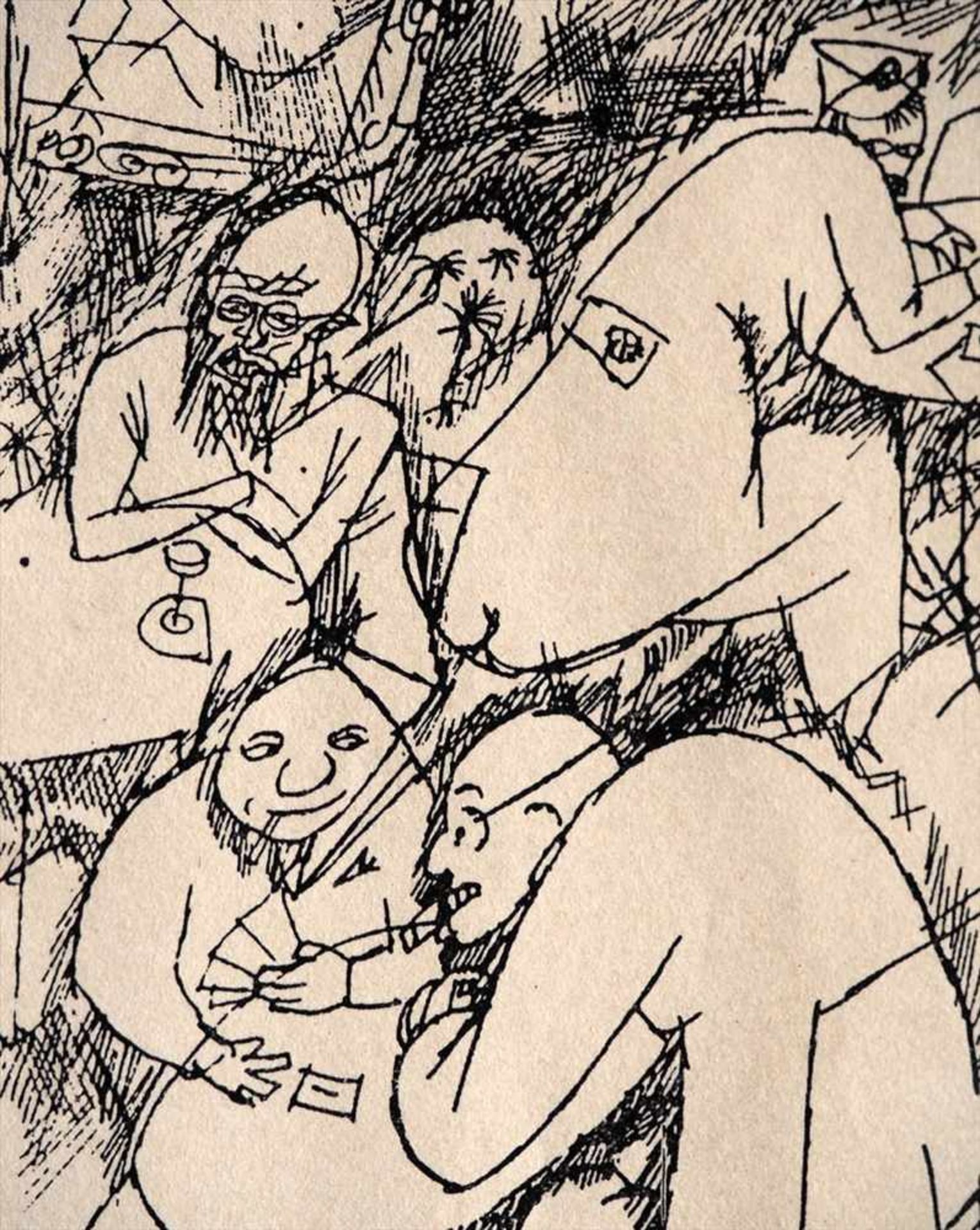 Grosz, Georges, 1893 - 1954Nachtcafé, von 1915. Lithographie, links unten bet., ger. - Bild 2 aus 3