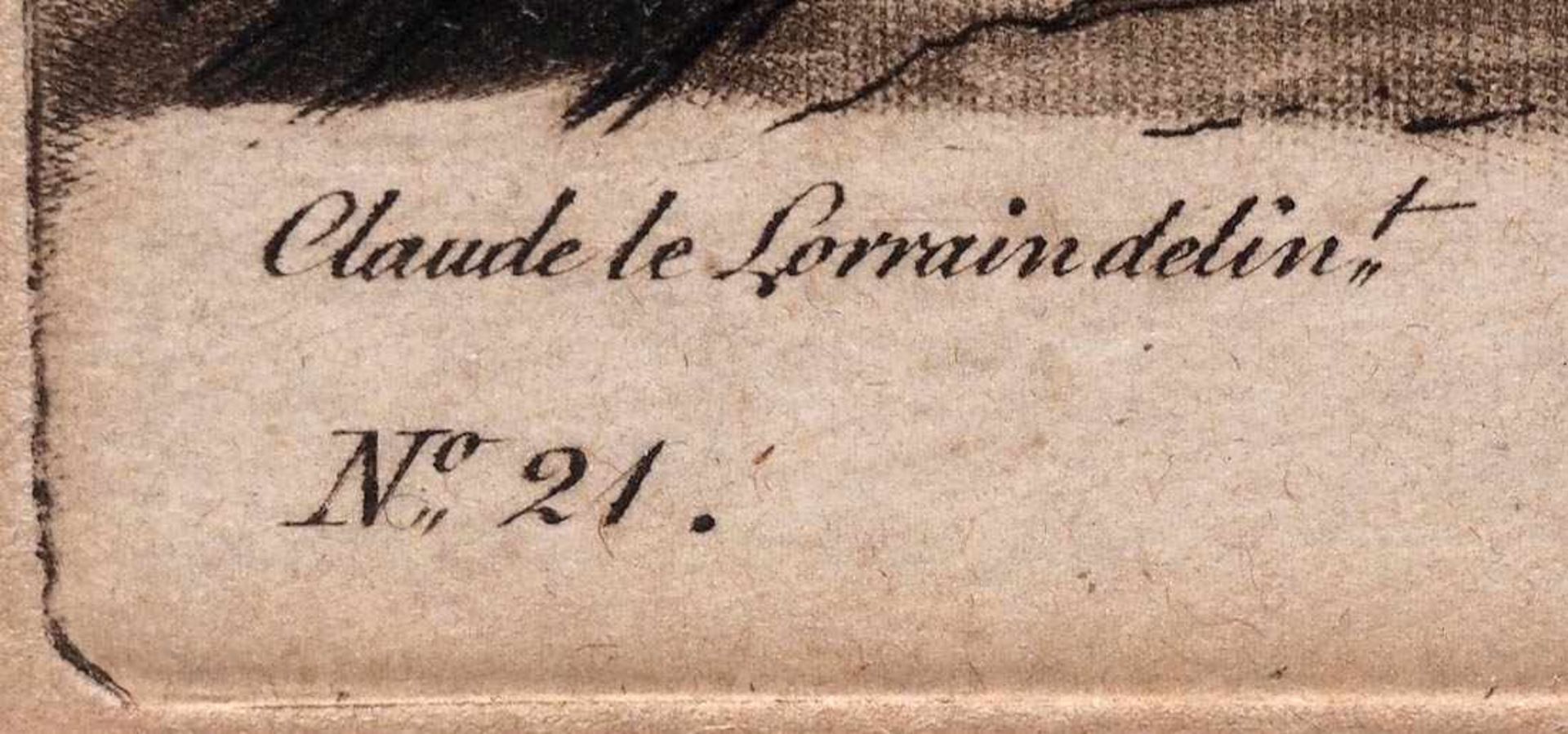 Earlom, Richard, 1743 - 1822Zwei Radierungen nach Gemälden von Claude le Lorrain. Fischer beim - Bild 7 aus 8
