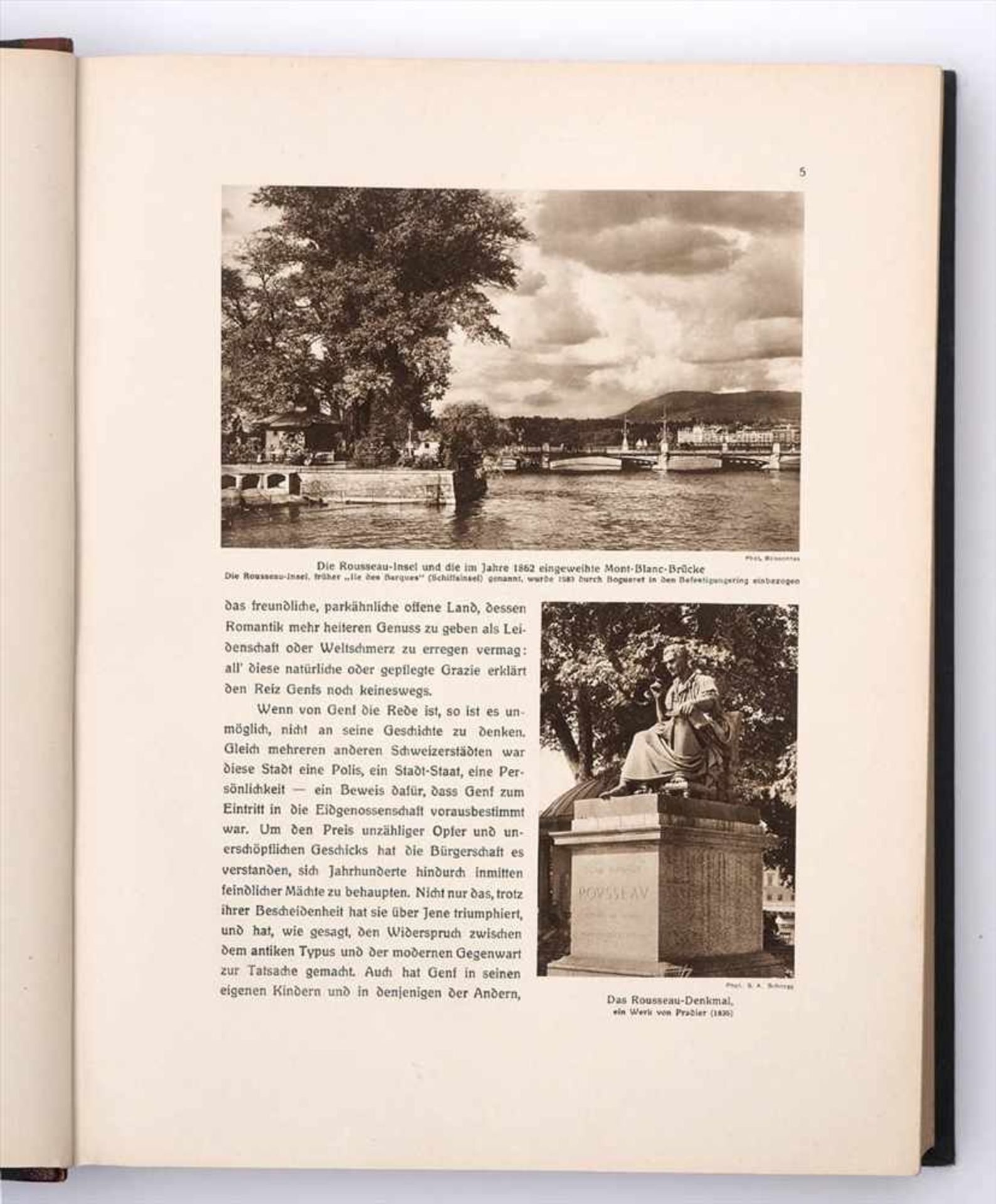 Vier div. Kunstbände"1001 Schweizer Bild", Genf 1926 (zwei Exemplare, Deutsch und Französisch); - Bild 8 aus 10