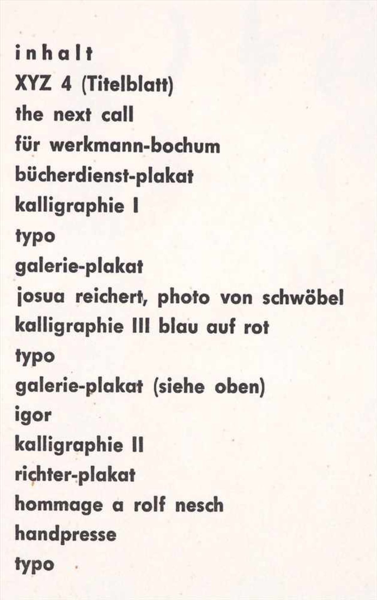 Reichert, Josua, geb. 1937Mappe mit Lithographien, bet. "Druck IV 61", verso in der Platte sign. - Bild 5 aus 5