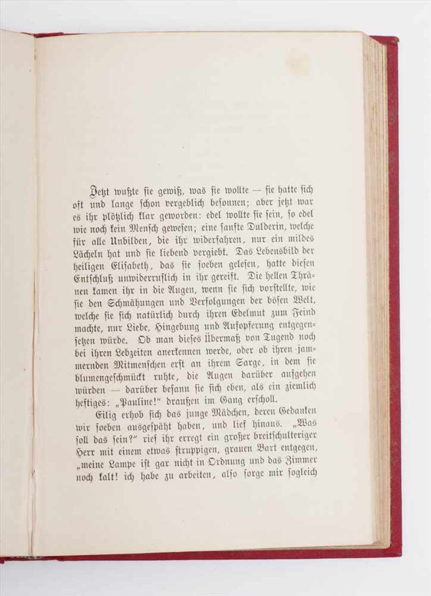 Wildermuth, Adelheid: Wollt Ihr´s hören?2 Bde., Stuttgart 1885. Geprägter, farbiger Leineneinband - Image 6 of 6