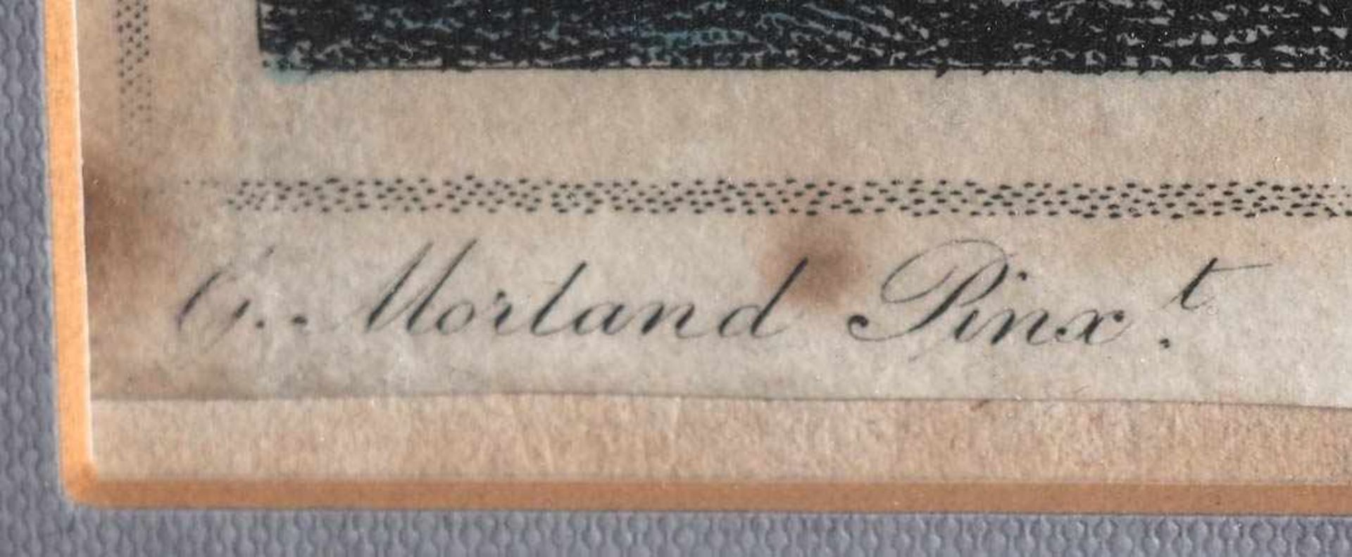 Bond, William, 1766 - 1839Kupferstich, bet. "The weary Sportsman" nach einem Gemälde von G. Morland. - Bild 4 aus 5