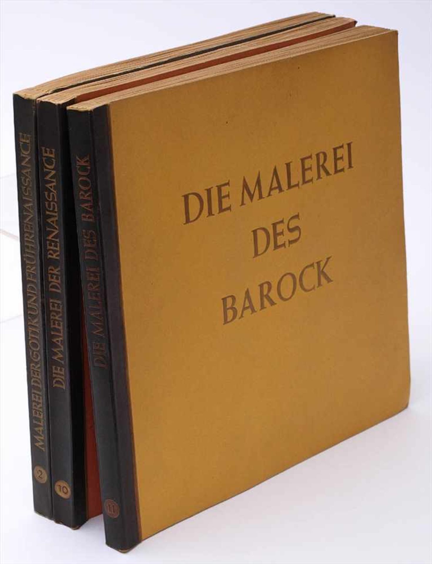 Drei Zigerettenbilderalben, 30er Jahre"Die Malerei der Gotik und der Frührenaissance", "Die