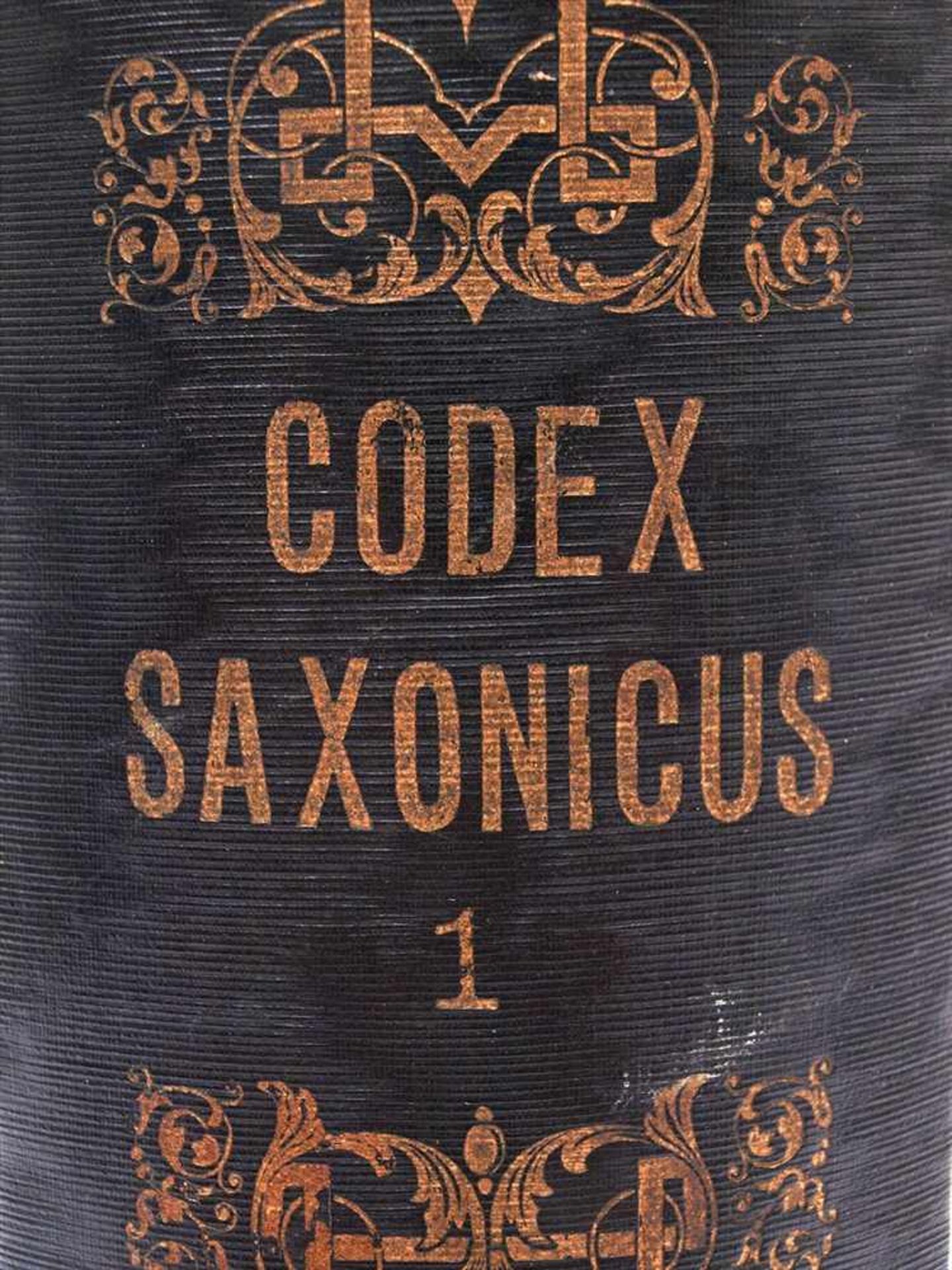 Codex Saxonicus2 Bde., Reclam, Leipzig 1842. Sammlung der sächsischen Gesetze aus der Zeit von - Image 2 of 2