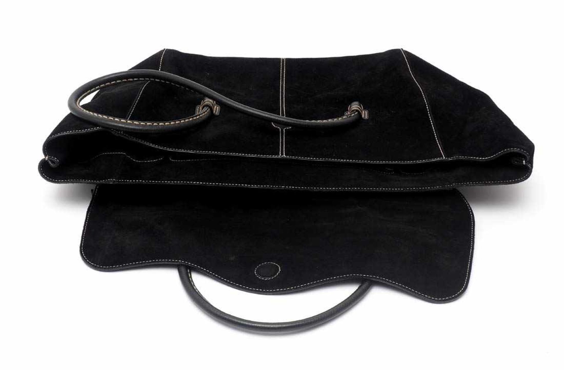 Damenhandtasche, sog. "Bowling Bag", TOD'SQuerrechteckige Form mit zwei seitlichen Schulter- - Bild 4 aus 4