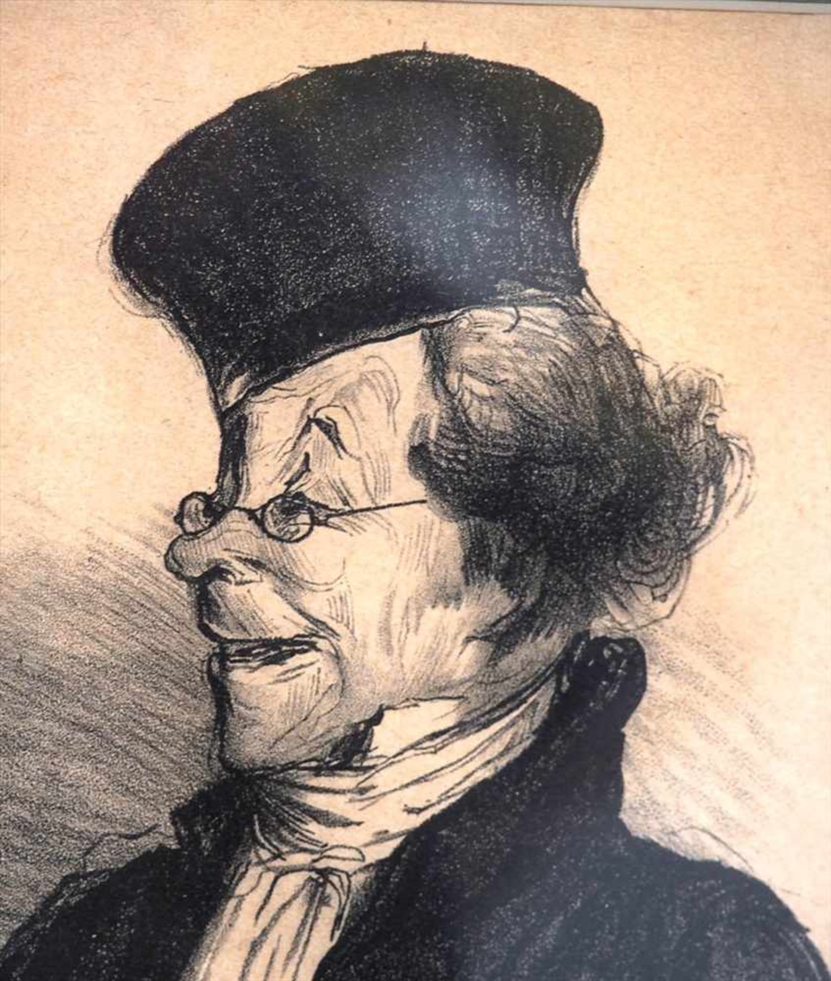 Daumier, Honoré, 1808 - 1879Drei Szenen bei Gericht. Lithographien, links unten in der Platte - Bild 5 aus 9