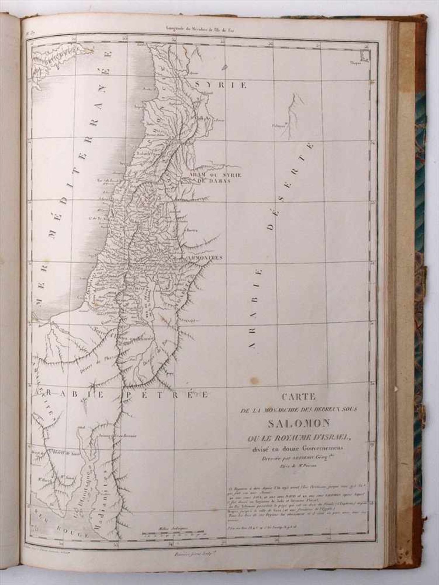 Lehrbuch, dat. 1862Bet."Atlas géographique et iconographique du cours complet d'écriture sainte". - Bild 2 aus 3