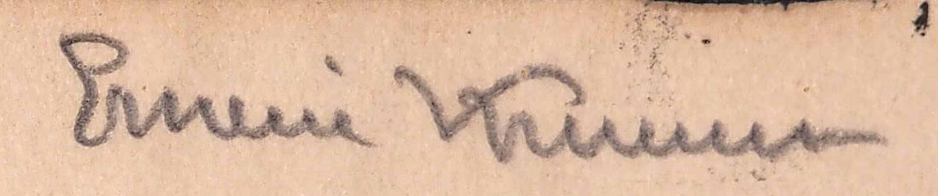 Krumm, Erwin, 1898 - 1980Bauernpaar, Holzschnitt, handsign.; Amor unter Bäumen, Holzschnitt; - Bild 2 aus 5