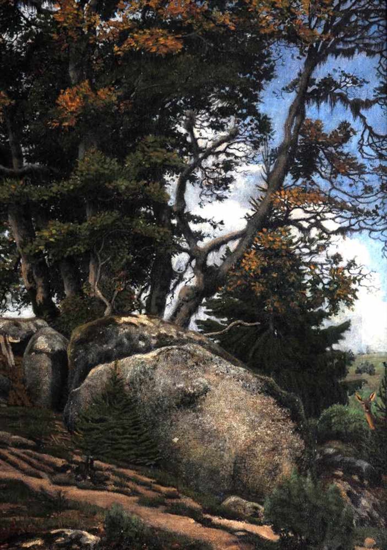 Dethleffs-Edelmann, Fridel, 1899 - 1982Mächtiger, bereits herbstlich verfärbter Baum unter - Bild 3 aus 7