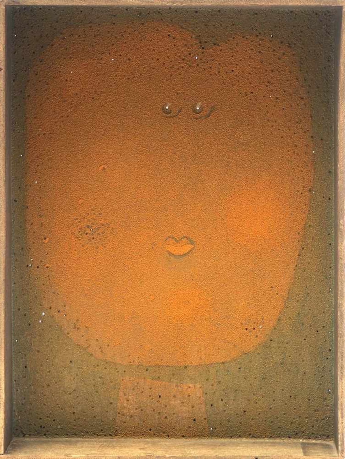 Heuser, Klaus, geb. 1940Paar Gemälde, bet. "Ehepaar Sandig". Acryl und Sand auf Holz, auf dem - Image 2 of 7