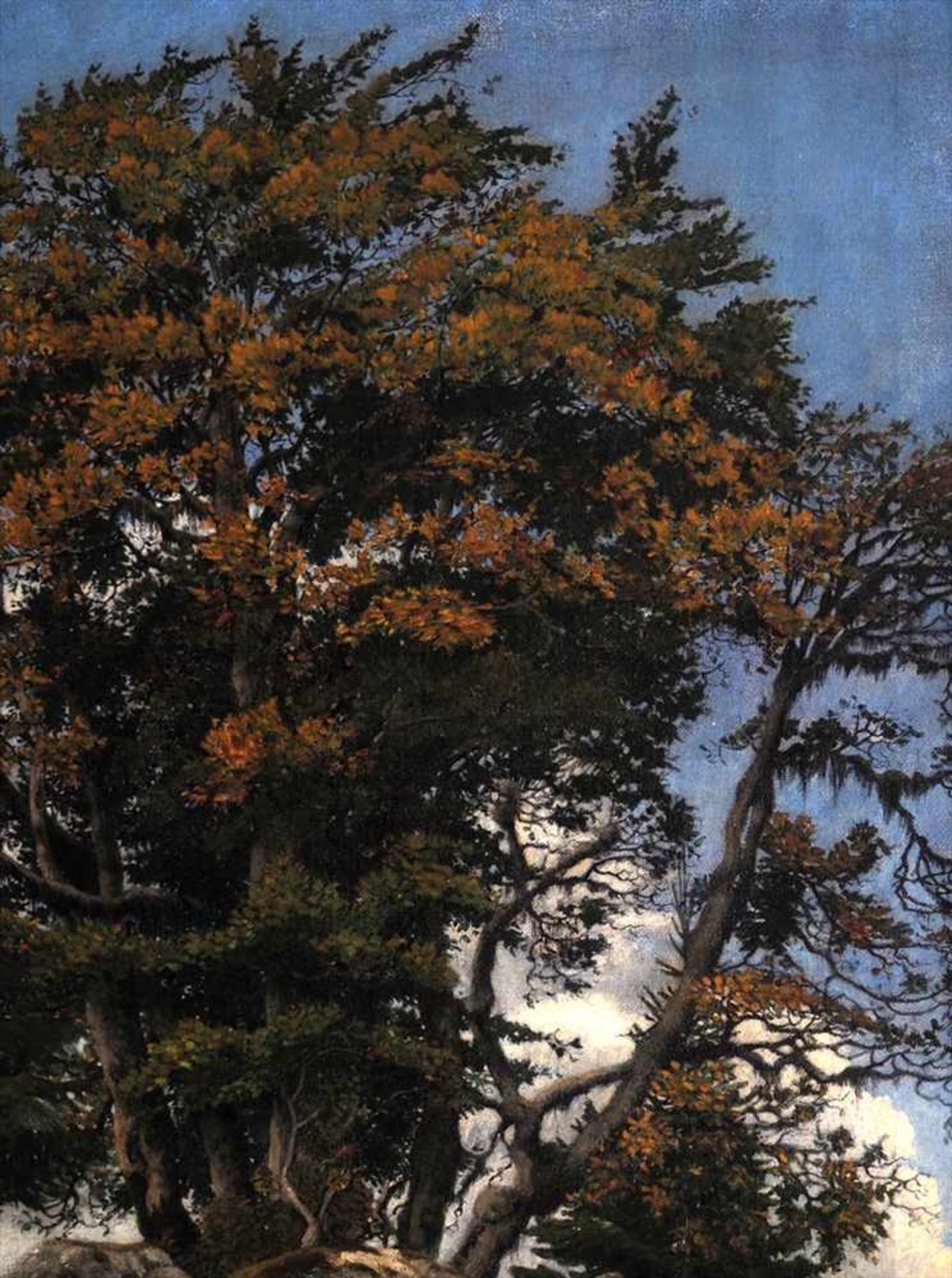 Dethleffs-Edelmann, Fridel, 1899 - 1982Mächtiger, bereits herbstlich verfärbter Baum unter - Bild 2 aus 7