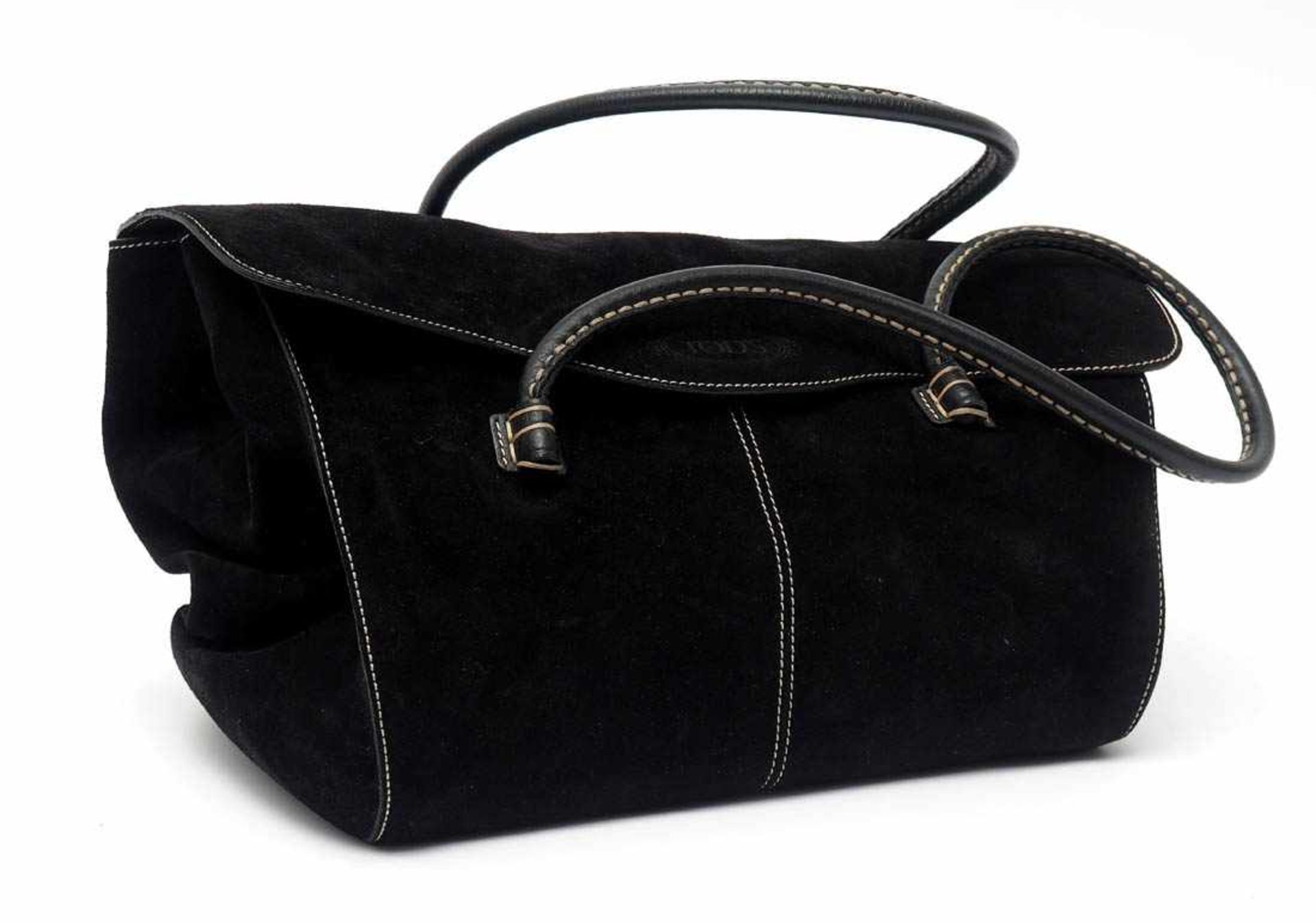 Damenhandtasche, sog. "Bowling Bag", TOD'SQuerrechteckige Form mit zwei seitlichen Schulter-