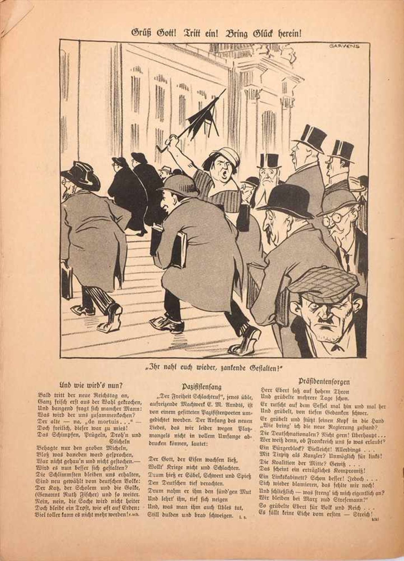 "Kladderadatsch" aus den Jahren 1920/'21/'22/'23/'24Zahlreiche Ausgaben, in Prospekthüllen. - Image 3 of 4