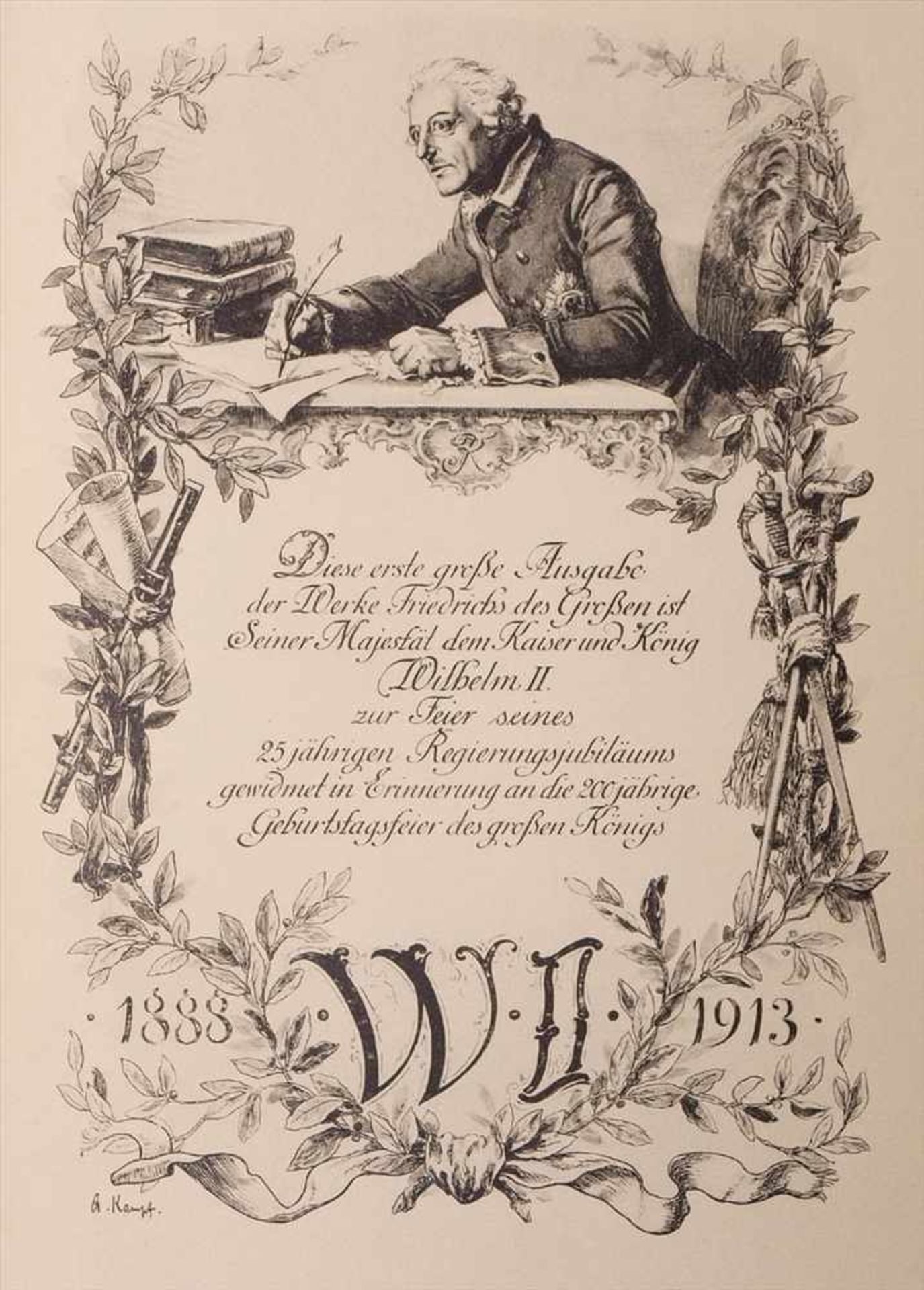 Volz, Gustav Berthold (Hrsg.): Die Werke Friedrichs des GroßenAcht Bde. (unkomplett), Hobbing, - Bild 2 aus 4