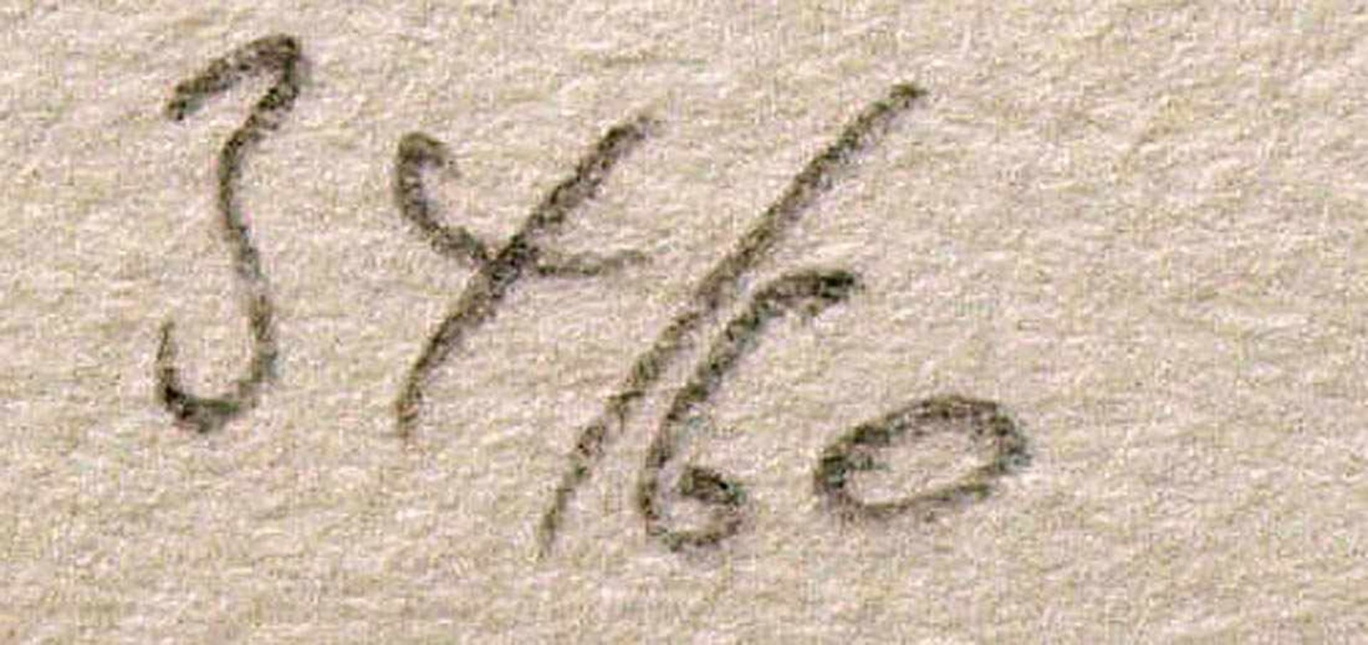 Heine, E., 20.Jhdt.Lithographie, bet. "Rolandslied", rechts unten handsign., links unten num.34/ - Bild 3 aus 4