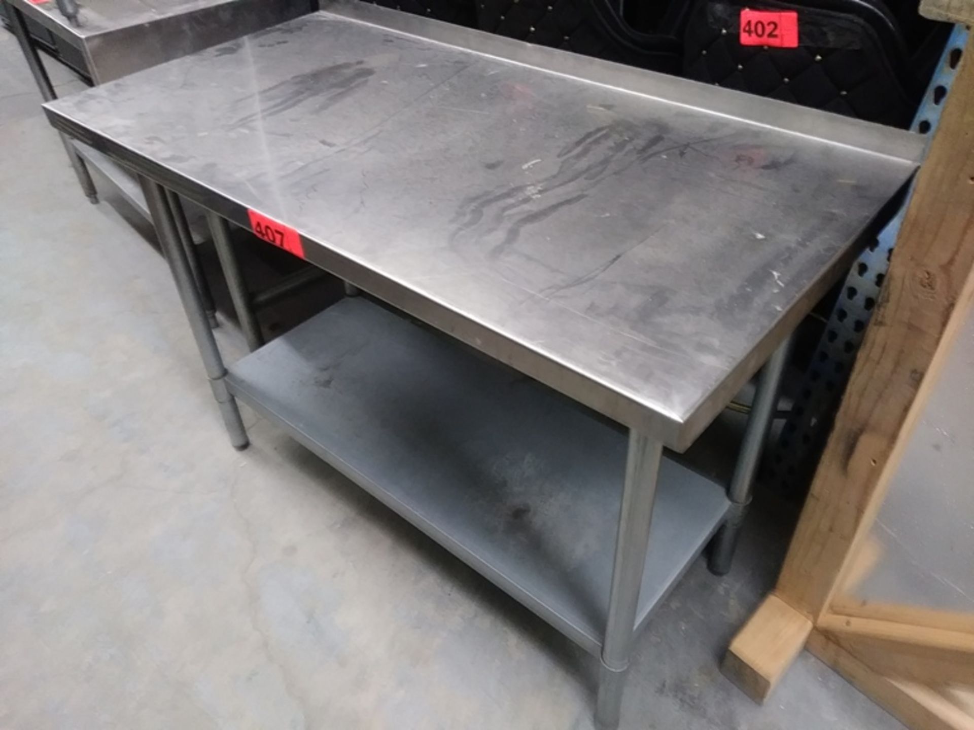 4 FT STAINLESS STEEL PREP TABLE (48"L X 24"D X 34.5"H) - Image 2 of 4