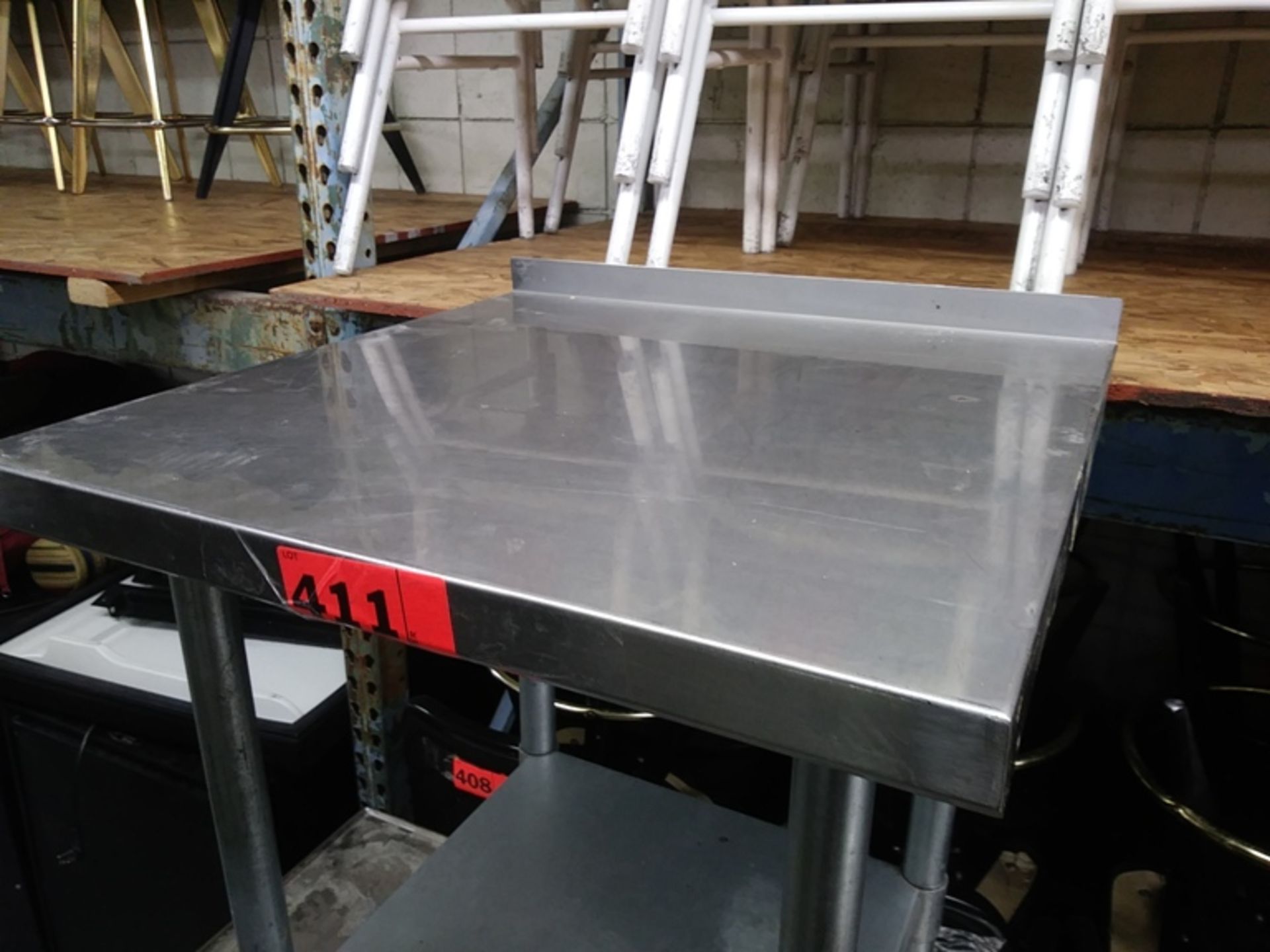 2 FT STAINLESS STEEL PREP TABLE (24"L X 24"D X 34.5"H) - Image 2 of 3