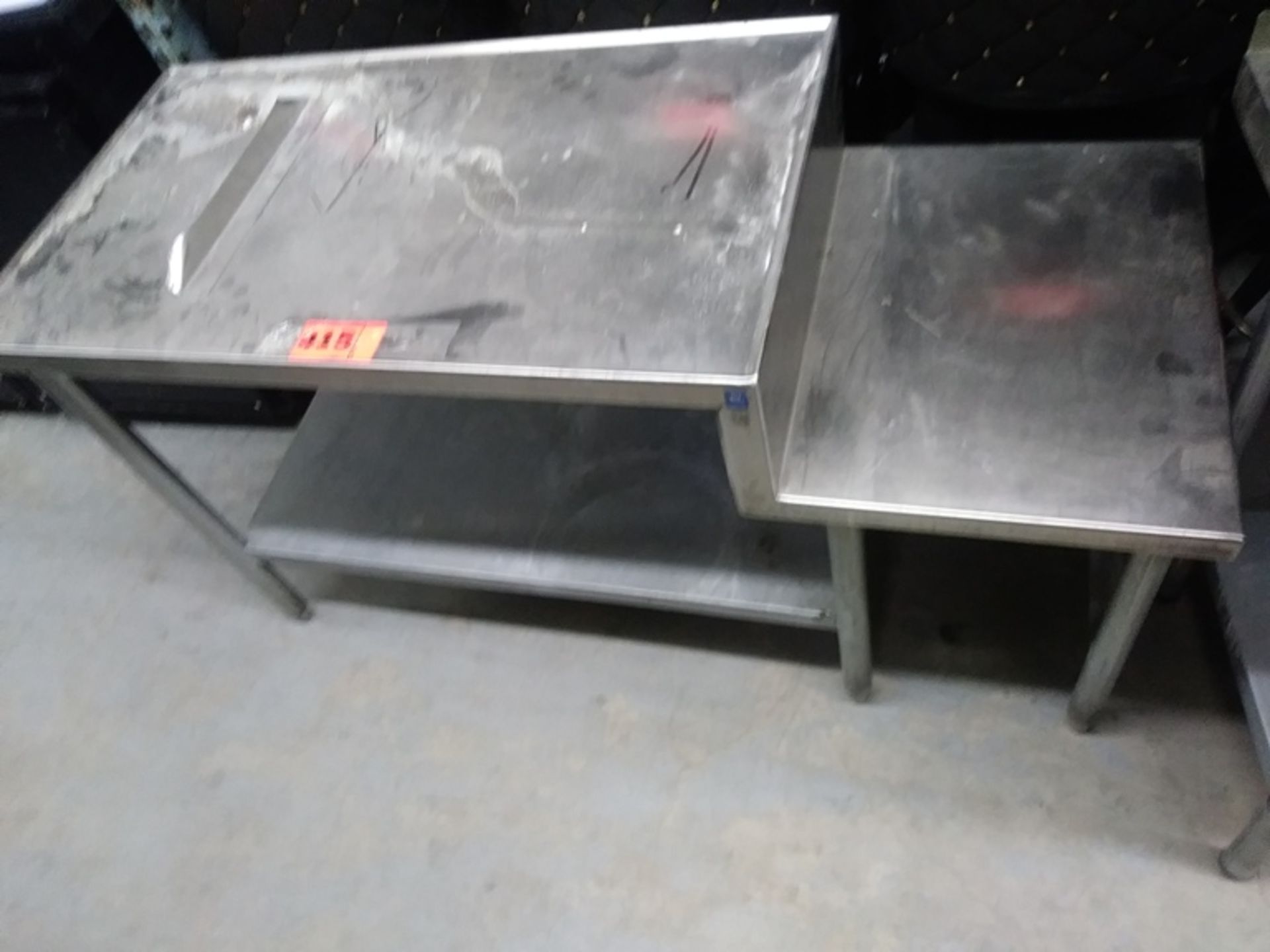 4.5 FT STAINLESS STEEL PREP TABLE (56"L X 23"D X 31.5"H) - Image 2 of 3