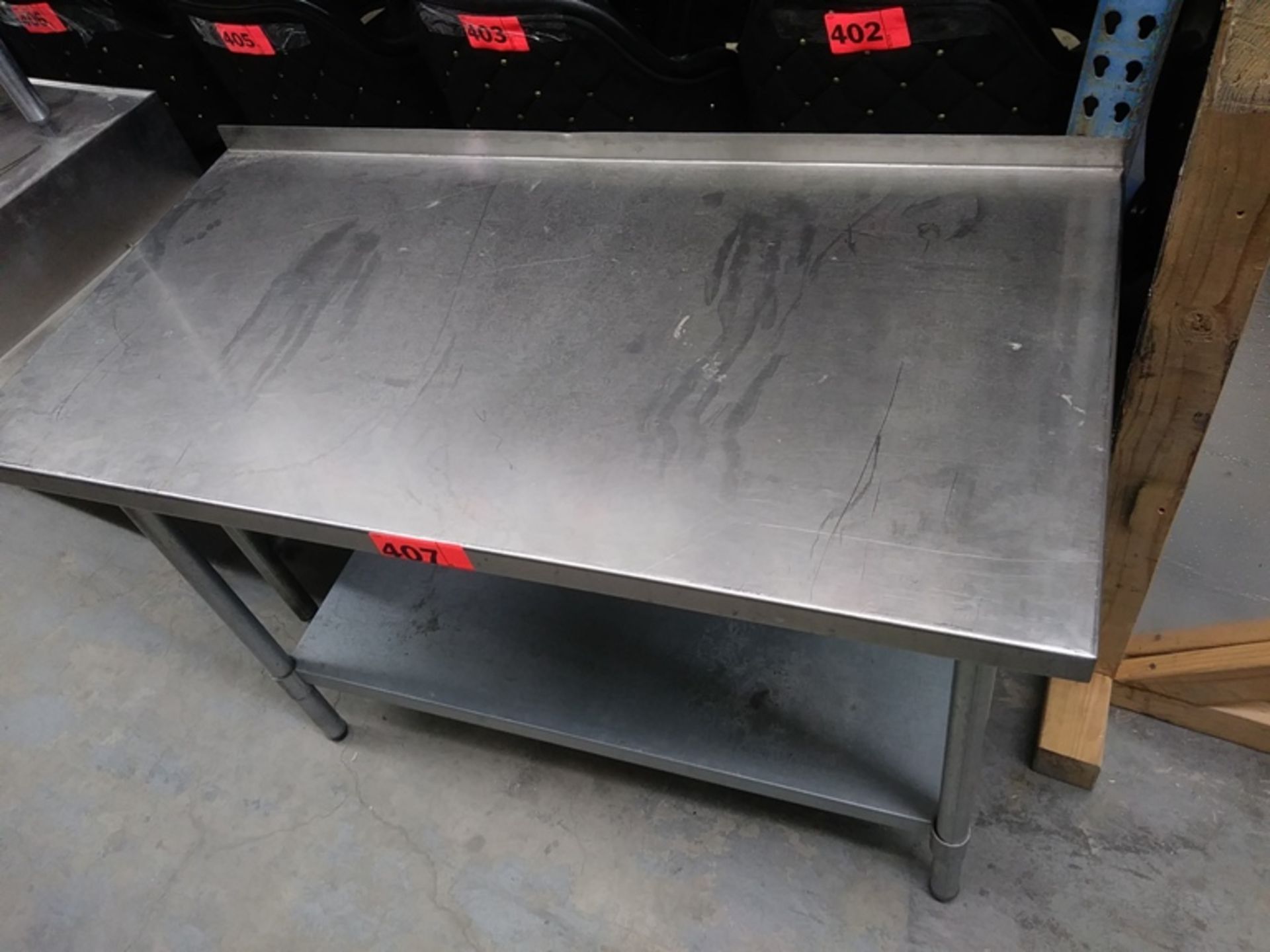 4 FT STAINLESS STEEL PREP TABLE (48"L X 24"D X 34.5"H) - Image 3 of 4