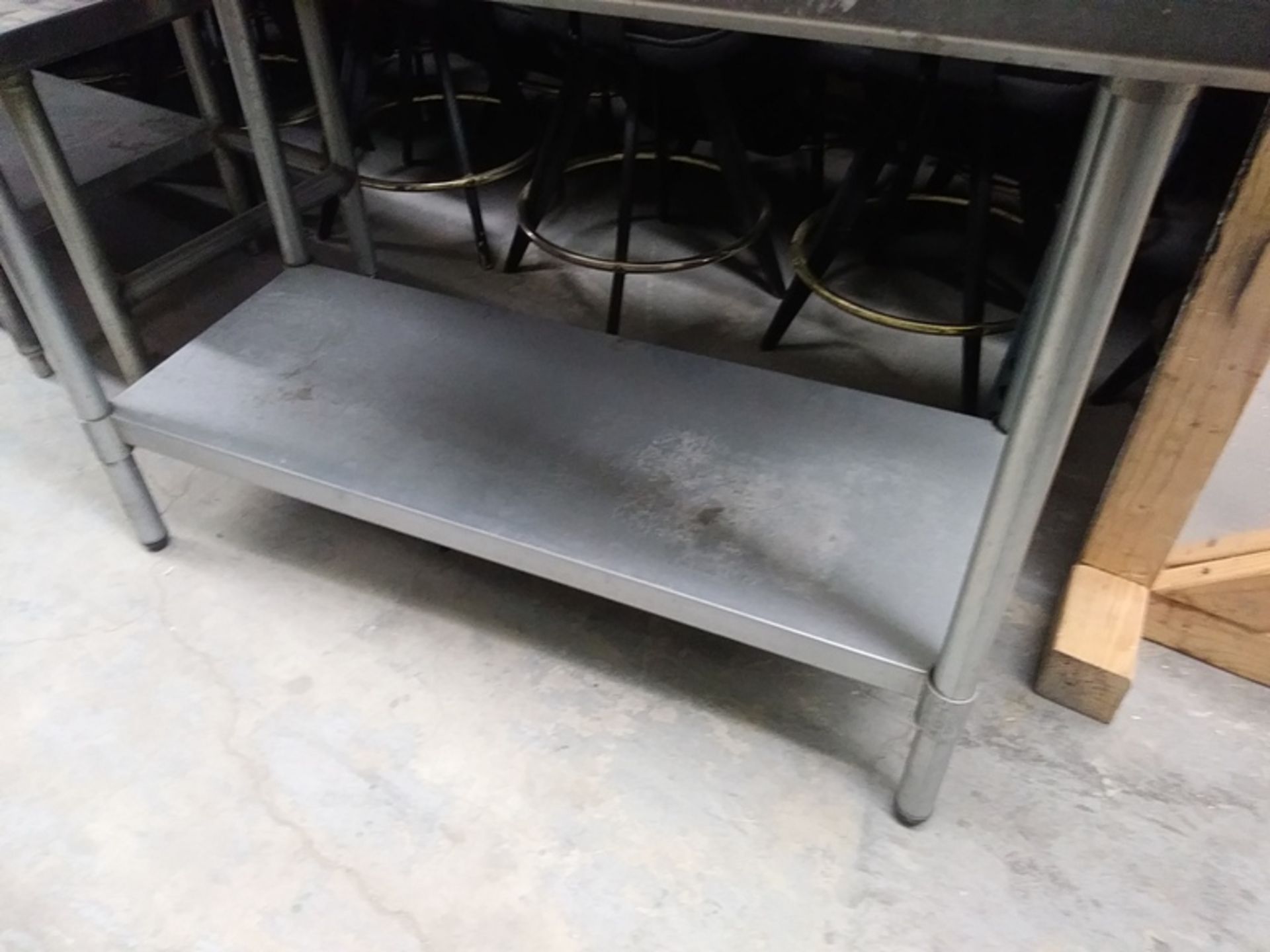 4 FT STAINLESS STEEL PREP TABLE (48"L X 24"D X 34.5"H) - Image 4 of 4