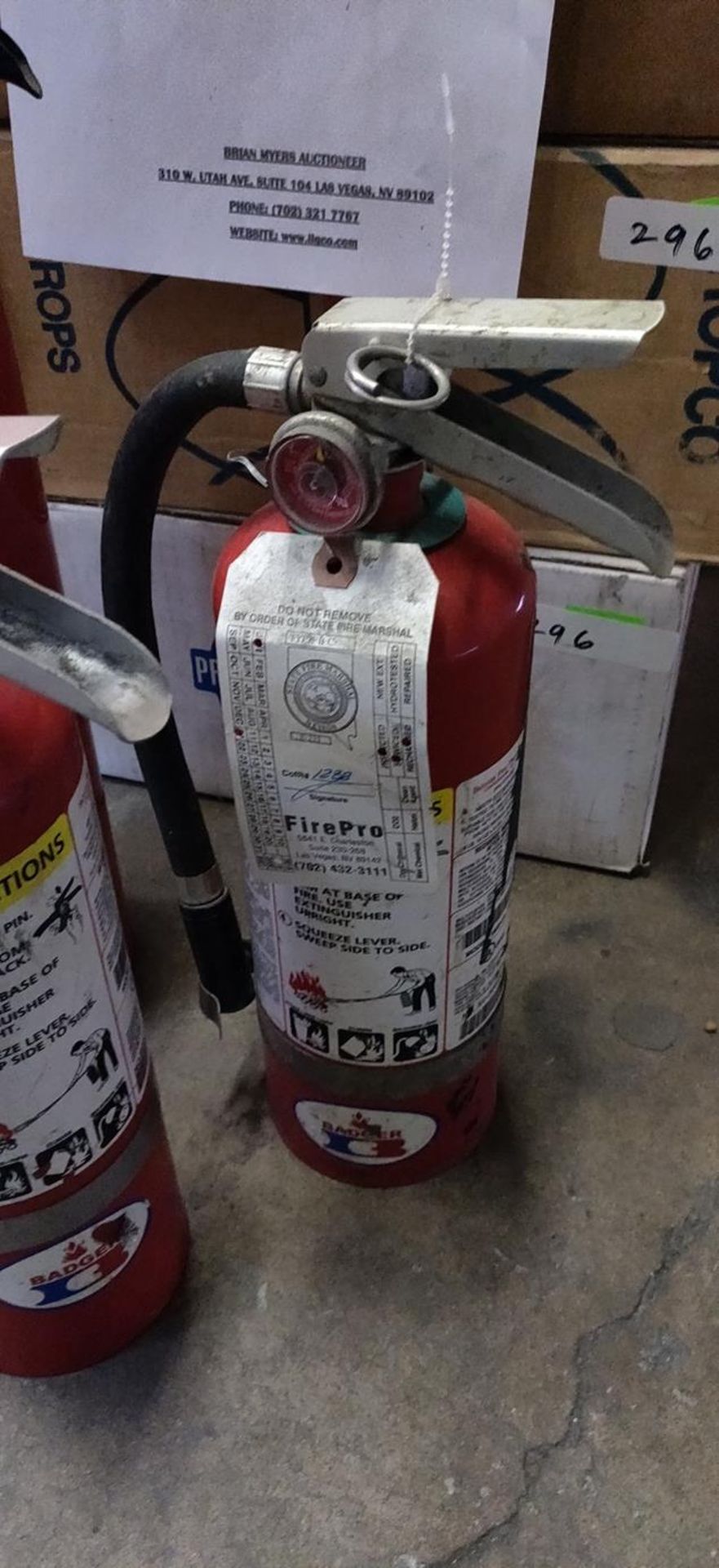 (6) FIRE EXTINGUISHERS - Image 2 of 4