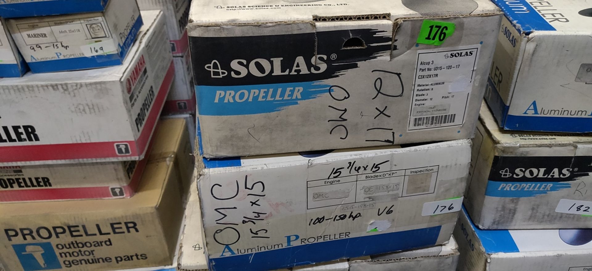 SOLAS ALUMINUM PROPELLERS (QUANTITY X YOUR BID)