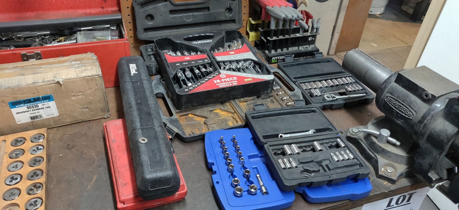 ASSORTED WRENCHES ON BENCH - Image 2 of 2