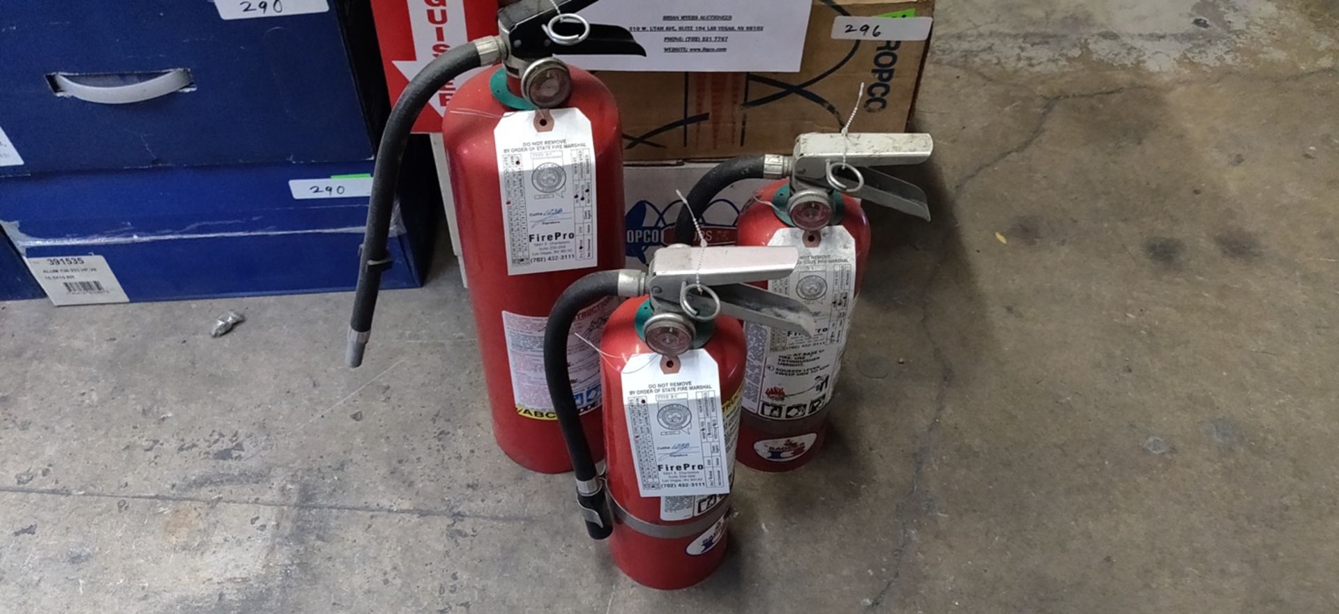 (6) FIRE EXTINGUISHERS