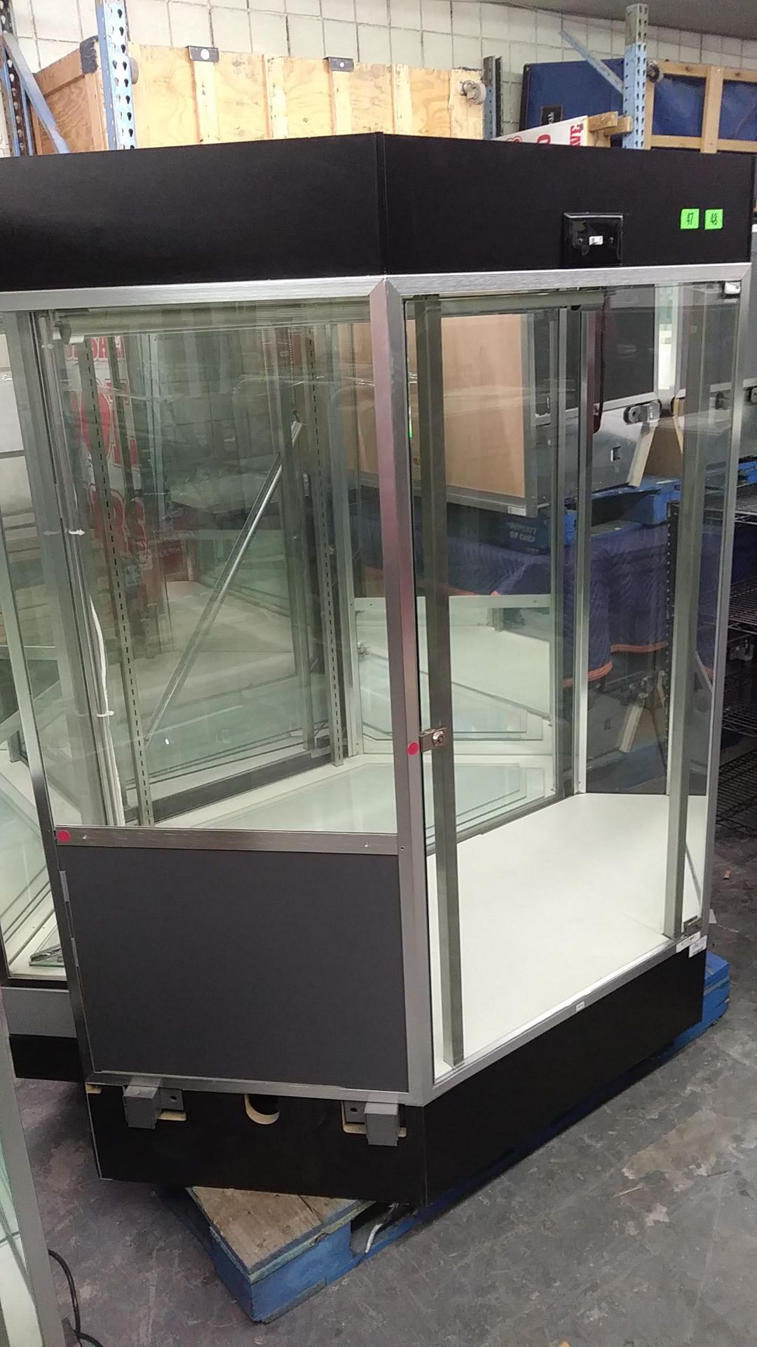 CORNER GLASS DISPLAY CASES (APPROX 59" W x 62" H x 22" D)(QTY X YOUR BID) - Image 2 of 2