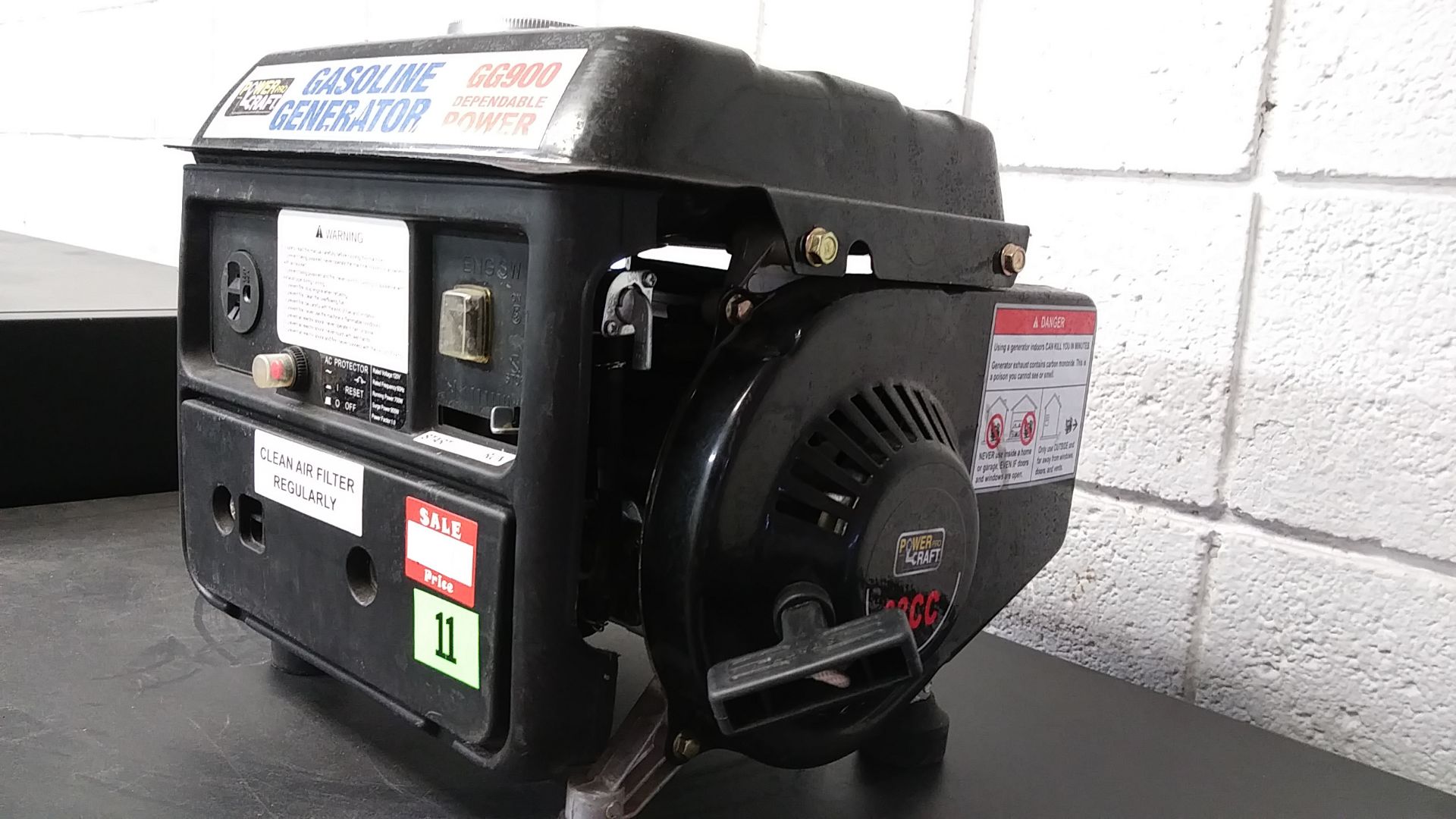 POWER PRO CRAFT GASOLINE GENERATOR (GG900) - Image 2 of 3