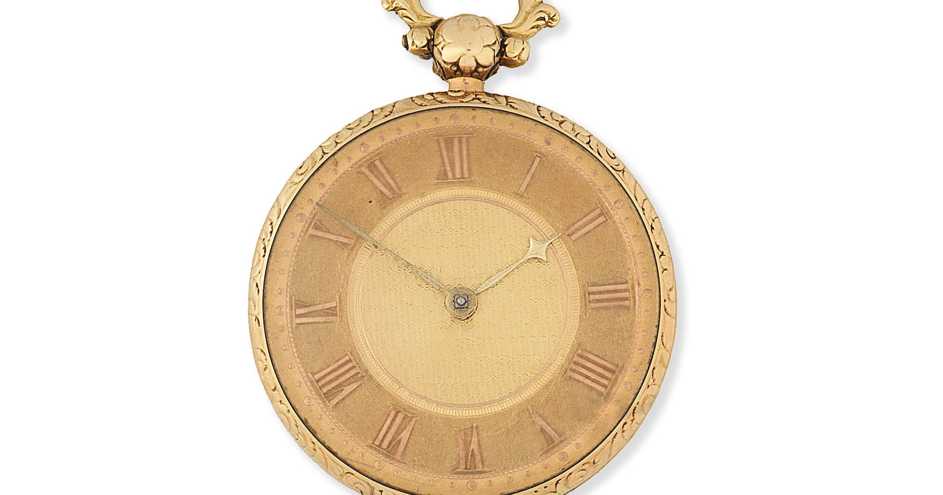 An 18K gold key wind open face pocket watch