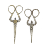 Two pairs of Qajar steel scissors Persia, 18th/ 19th Century(2)