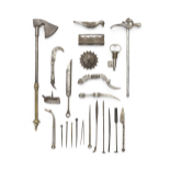 A collection of Qajar steel tools Persia, 18th-19th Century(23)