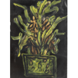 Francis Newton Souza (India, 1924-2002) Vase on Black