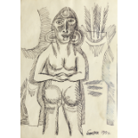 Francis Newton Souza (India, 1924-2002) Nude