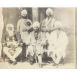 Two large group photographs of Maharajah Hira Singh of Nabha State (reg. 1871-1911), his heir (an...
