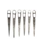 Six pairs of steel qalamdan scissors Persia, 18th-19th Century(6)