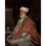 James Wales (British, 1747-95), Nur al-din Hussein Khan, the Residency Vakil, Poona painted in 1792