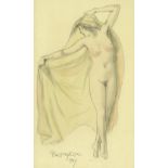 Armand Rassenfosse (Belgian, 1862-1934) Danseuse nue