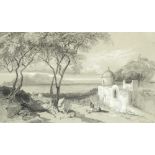 Edward Lear (British, 1812-1888) 'Capri, from above Mafsa'