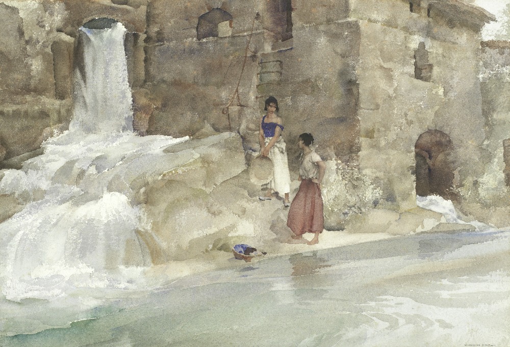 Sir William Russell Flint, RA, PRWS (1880-1969) 'The Miller's Daughters, Geroanne'