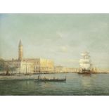 Antoine Bouvard (French, 1870-1956) Across the lagoon, Venice