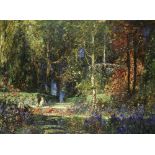 Thomas Edwin Mostyn, ROI, RWA, RCA (British, 1864-1930) Garden romance