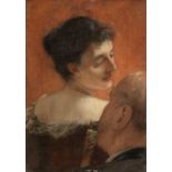 Circle of Henri Gervex (French, 1852-1929) Portrait of a woman and man