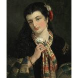 Robert Kemm (British, 1837-1895) Portrait of a Spanish lady