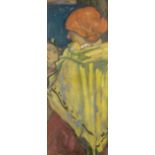 Frank Brangwyn (British, 1867-1956) Woman with a yellow cape
